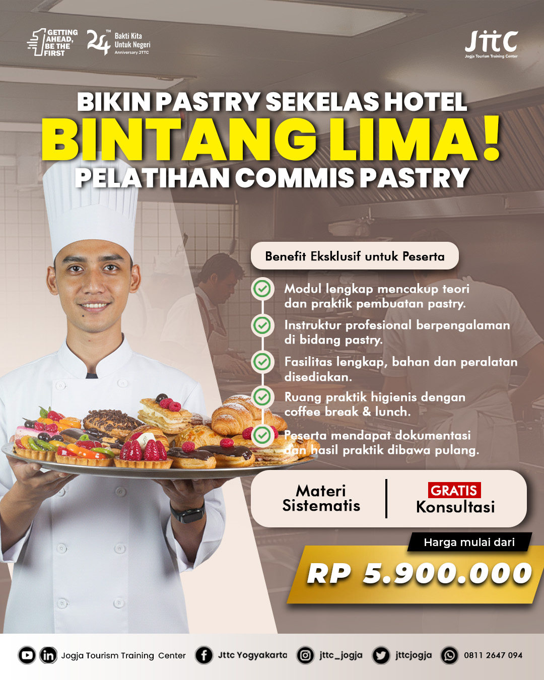 Pelatihan Commis Pastry - Program pelatihan pastry profesional