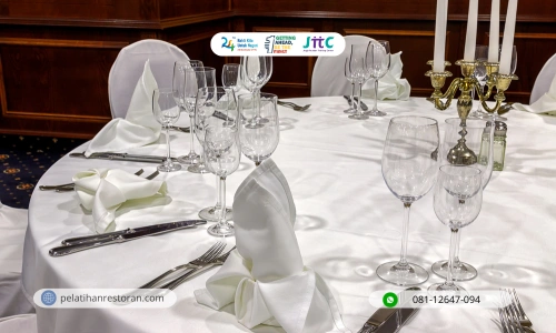 Pelatihan Table Setting & Service Excellence Terbaik dari JTTC Jogja, Jateng, jakarta, Bandung, Surabaya, Batam