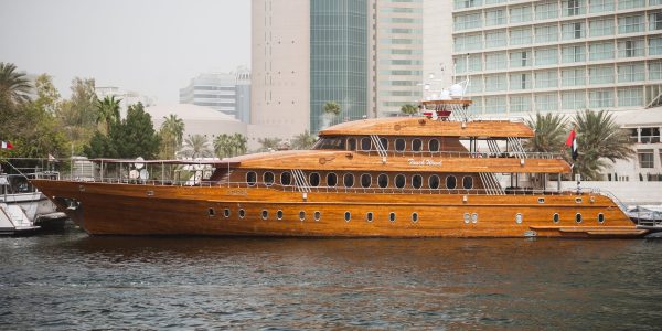 DUBAI, UAE - MARCH 19: Dubai Creek on March 19, 2012. A saltwater creek located in Dubai